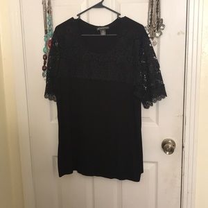 Plus size black shirt